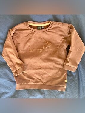 Babyface Brown Embroidered Sweatshirt - Size 2T